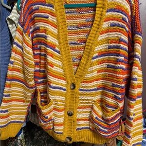 Maurices Colorful Striped Cardigan